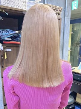 ムク 横浜店(muku) ダブルカラーベージュカラーケアブリーチハイトーンカラー韓国