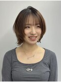 ボブレイヤーボブ外はねボブ似合わせカット