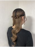 簡単ヘアセット/ハーフアップ/ヨシンモリ