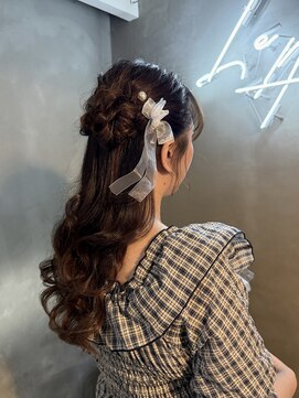 レアング(LeAng) ハーフアップ