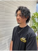 サーフ系スパイラルパーマスタイル