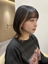ロンドプロフィール 浦和(Lond profil)&nbsp;顔まわりレイヤー外ハネ韓国風ヘア髪質改善浦和ボブ