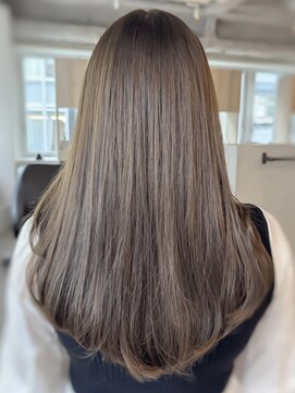 マッシュ チャヤマチ(MASHU chayamachi) 柔らか透明感/ブリーチなし/オリーブブラウン/大阪梅田