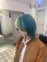 ゲーム 原宿店(GAME)&nbsp;ブロンド×モスグリーン