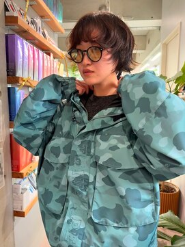 ショート ボブ ニュアンス 緩めパーマ