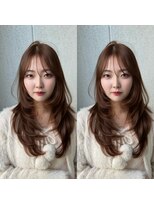 天神美容室&nbsp;海外レイヤーカットハッシュカット