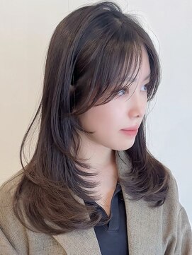 ビューエヒメ(VIEW EHIME) 小顔黒髪レイヤーカット×アッシュカラー20代30代40代