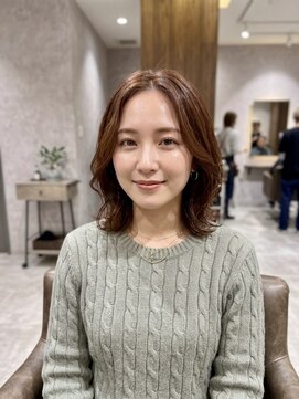 ティーリング(T ring) 外はねレイヤー/ブラウカラー