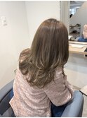 レイヤー×透明感ベージュカラー