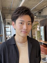 ローム 北花田店(Rome) メンズショートアップバング好印象毛流れ束感ヘアカット