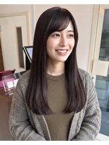 零秒女髪 千里丘店&nbsp;上品で艶やかなまとまりロングヘアカラー髪質改善艶髪艶感