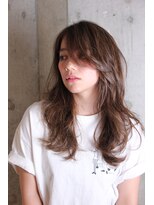 ブランド(BLANDO)&nbsp;セミロングレイヤースタイル