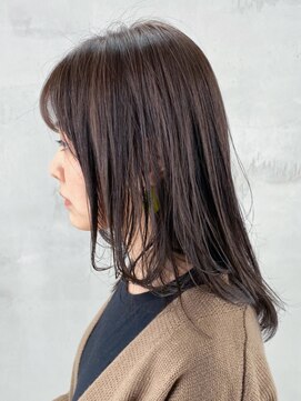 アルバム 銀座(ALBUM GINZA) レイヤーロブ_ローライトスリークボブ厚めバング_ba287142