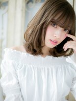 クオーレ ヘア アンジュ 水戸店(CUORE HAIR ange)&nbsp;*ange水戸*…濡れ髪小顔レイヤーミディアム抜け感ストカールa