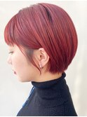 大人かわいい 20 代 30 代 40 代小顔ショートボブ１　Zina茶屋町