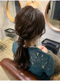 【ローポニー】天神/天神駅/ヘアセット/早朝