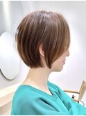 小顔可愛い大人ショートボブ