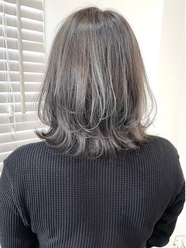 メロウヘア(Mellow hair) グレージュ/くびれボブ
