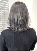 グレージュ/くびれボブ