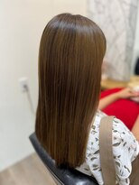 ヘアーカルチャー 小倉台店 HAIR CULTURE&nbsp;セミロングストレートハイトーンカラー髪質改善カラー