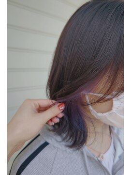 ヘアーアスクアドア(hair ask Adore) デザインカラー(ラベンダー)