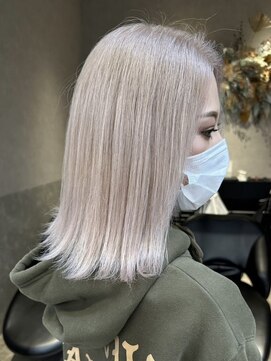 ロンド レア 天神大名店(Lond Le’a) ダブルカラーベージュカラーケアブリーチハイトーンカラー韓国