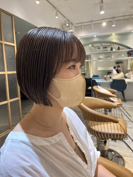 ロンド シャルム 吉祥寺(Lond charme) 黒髪ストレートボブ