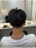 ツヤ感アップバング