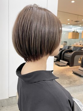 ソーコ 渋谷(SOCO) 大人ショートボブ丸みショートカットマッシュショート前髪あり
