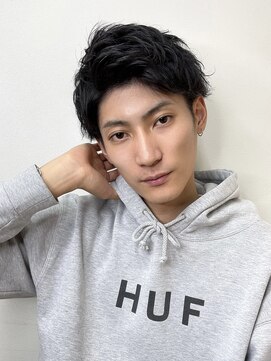 ルーム(Room) 爽やかツーブロックメンズヘア/アップバングメンズカット/福岡