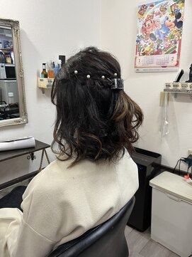 フラワー(Flower) ハーフアップ