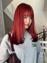 カシェ ホリエ(CACHE HORIE)&nbsp;レッドカラー/裾カラー