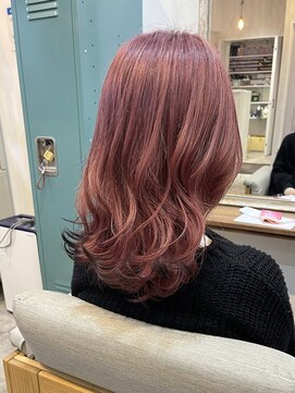 フォニア(PhoNia) 【PhoNia 緑園都市】コーラルピンク×ブラックエンドカラー