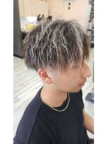 スタジオゼロ(studiozero)&nbsp;ツイストパーマ&ホワイトメッシュ