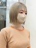 韓国風カット+ブリーチ+高発色カラー(大宮)
