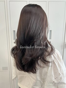アリュウル 表参道(ALLURE) 大人可愛い艶カラー＊ラベンダーブラウン/レイヤーカット/秋ヘア