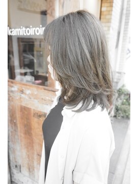 髪といろいろ カーキグリーン　☆白髪活かしカラー☆