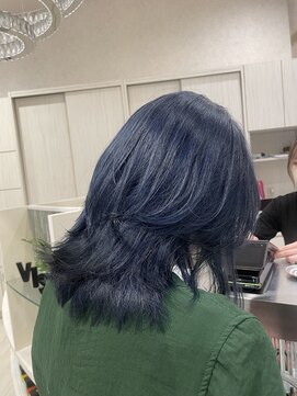 ビス ヘア アンド ビューティー 西新井店(Vis Hair&Beauty) 大人可愛い大人美人くすみカラーアッシュブルー