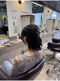 ハーフアップアレンジ