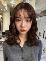 メゾンアクア 表参道(Maison ACQUA)&nbsp;＋小顔ウェーブミディアム似合わせカットメルティーカラー/着物