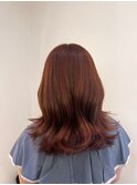 大人かわいい20代30代40代小顔マロンベージュ　Zina本八幡