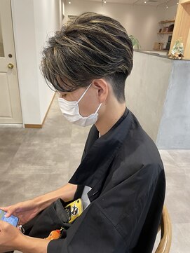 ソラ 京都桂川店(SORA.) 大人かっこいい刈り上げセンターパート◎