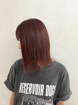 マスカリ(muscali) #丸型#ホワイトグレージュ#ミニウルフ#チェリーブラウンa81