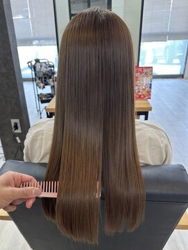 ラル 水戸県道50号店(Lalu.) ホワイトグレージュ/デジタルパーマ/チェリーブラウン/水戸