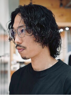 クオルヴィラ 立川北口(QOL villa) メンズミディアム波巻きスパイラルパーマ波巻きパーマ