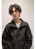 ほつれツイスパセンターパート波巻き縦落ちツイスパ