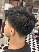 フランクス バーバー ウエストトウキョウ 吉祥寺店(FRANK’S BARBER WEST TOKYO)&nbsp;スパイキーショートブルーブラックフェザーパーマサーフカールY