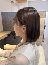 ブルーム ヘア デザイン ドゥーエ(bloom hair design due) ボブ×似合わせカット【大人ボブ/丸型卵型/髪質改善/塚口】