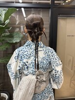 ヌープヘアーアイス(NUUP.hair ici)&nbsp;20代30代大人可愛い◎カチモリピタッと浴衣アレンジ