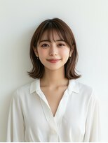 e.m.a プレミアムビューティーサロン 栄駅店(e.m.a PREMIUM BEAUTY SALON)&nbsp;レイヤーカット/イメチェン/外ハネボブ/美髪/ワイドバング/髪型